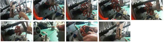 Máquina de enrolamento de bobina de motor